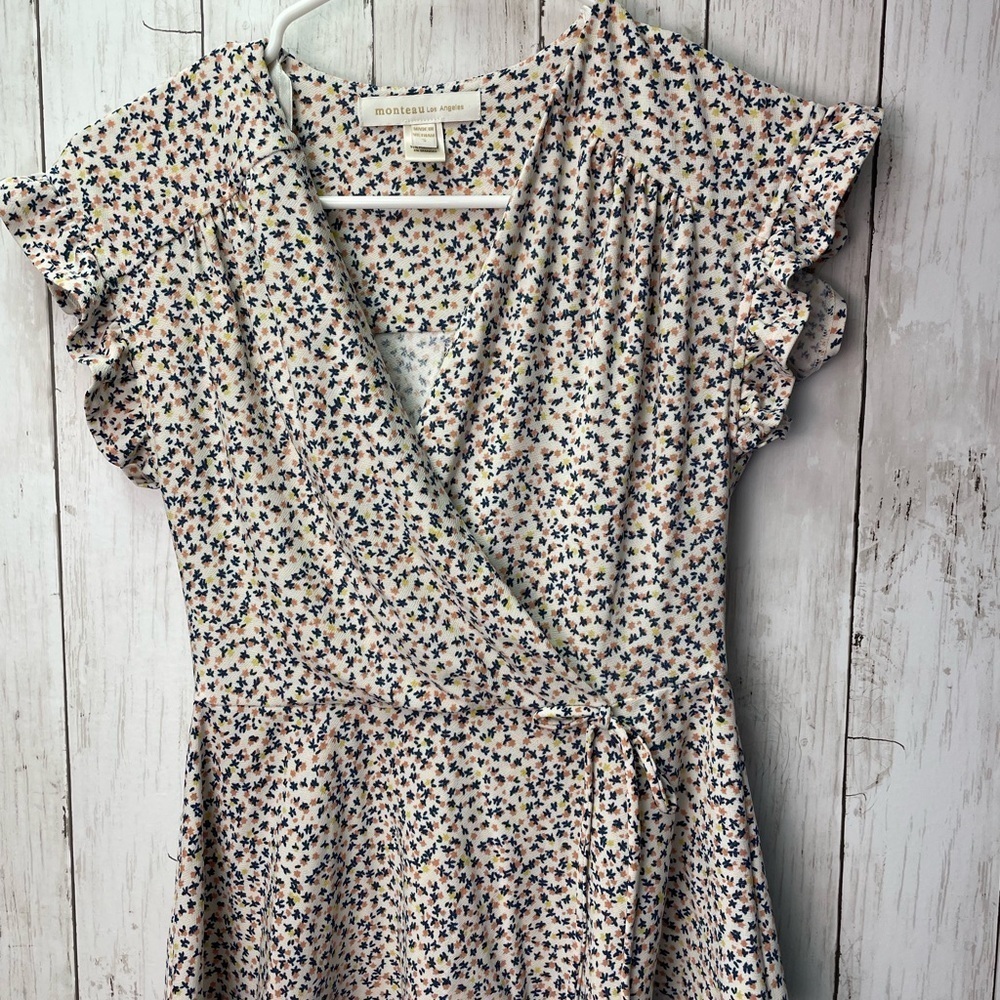 Monteau Floral Patterned Dress size Small
